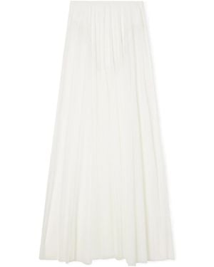 Norma Kamali Tulle Maxi Skirt - White