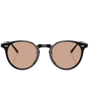 Oliver Peoples Round Frame Sunglasses - Multicolour