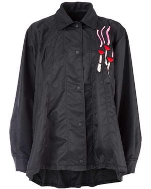 Valentino Lipstick Decal Jacket - Black