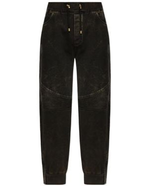 Balmain Vintage Effect Trousers - Black