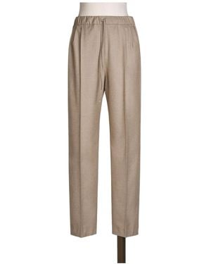 Max Mara Drawstring Casual Pants - Natural