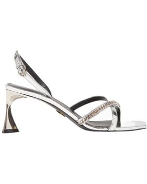 Stella McCartney Elsa Metallic Heeled Sandals