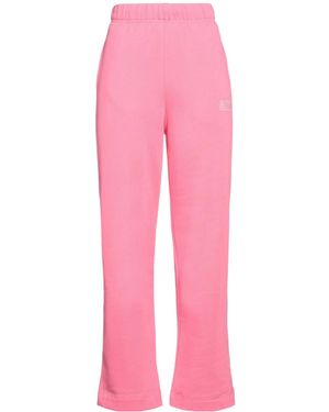 Ganni Solid Color Casual Pants - Pink
