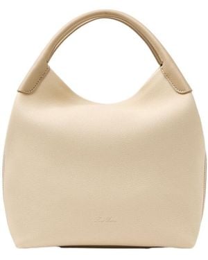 Loro Piana Bale Large Shoulder Bag - Natural
