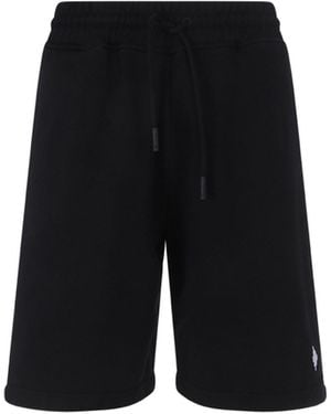 Marcelo Burlon County Of Milan Drawstring Track Shorts - Black
