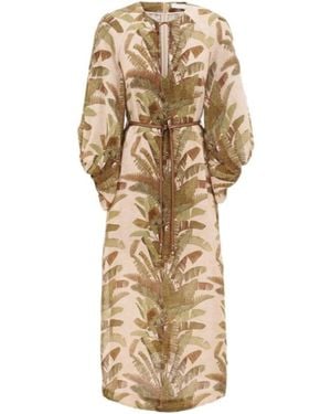 Zimmermann Ascension Midi Dress - Natural