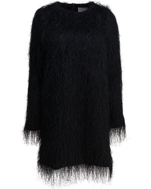 Loulou de Saison Tina Fringed Dress - Black
