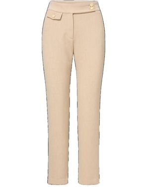 Veronica Beard Renzo Slim-Leg Pant - Natural