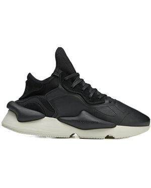 Y-3 Kaiwa Lace-Up Trainers - Black