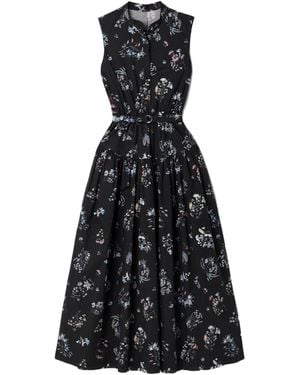 Adam Lippes Printed Dress - Black