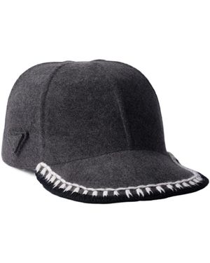 Prada Felt Baseball Cap - Blue