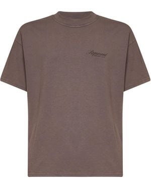 Represent Owners Club Logo-Print T-Shirt - Brown