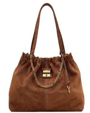 Marc Jacobs The Suede Cristina Tote Bag - Brown