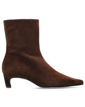 Alohas Ambar Side-Zip Ankle Boots - Brown