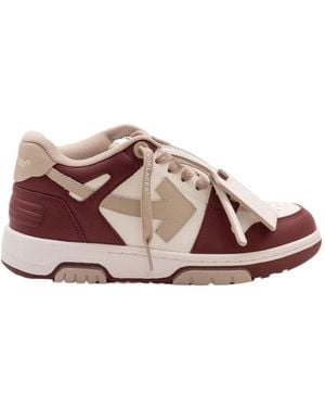 Off-White c/o Virgil Abloh Panelled Lace-Up Trainers - Brown