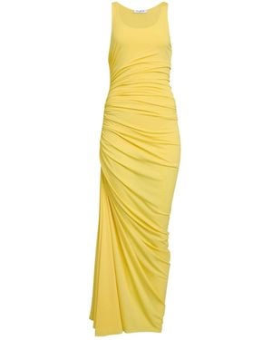 Alaïa Gathered Jersey Maxi Dress - Yellow