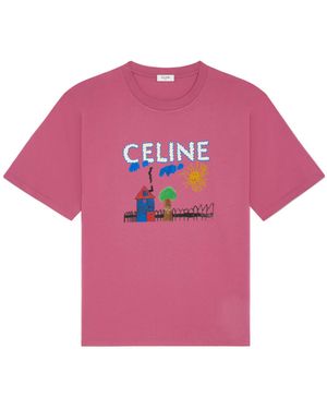 Celine Loose T-Shirt - Pink