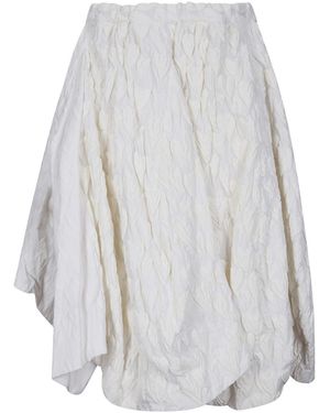 Comme des Garçons Comme Des Garçons Heart-Detailed Skirt - White