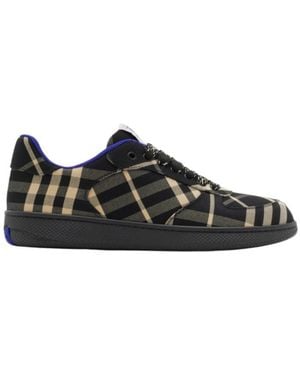 Burberry Terrace Check Canvas Sneaker - Black