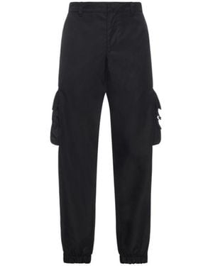 Prada Re-Nylon Cargo Trousers - Blue