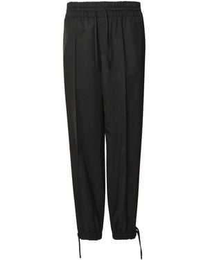 Jil Sander Viscose Trousers - Black
