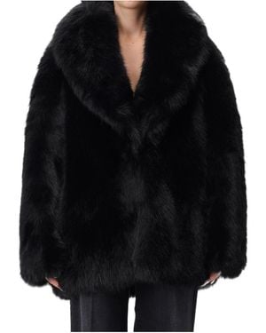 Liu Jo Faux Fur Coat - Black