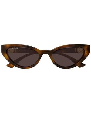 Gucci Cat-Eye Sunglasses - White