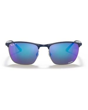 Ray-Ban Square-Frame Sunglasses - Blue