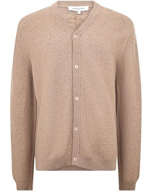 Maison Kitsuné Lightweight Wool Cardigan - Brown