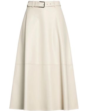Max Mara Solid-Color Maxi Skirt - White
