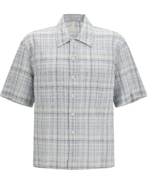 sunflower Checked Short Sleeve Shirt - Grey