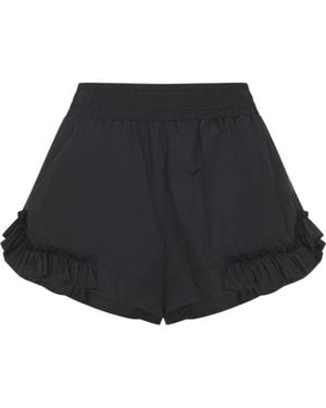 Simone Rocha Frill Track Shorts - Black