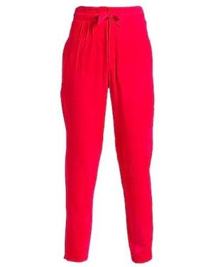 Isabel Marant Solid Color Corduroy Tapered Pants