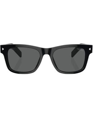 Prada Eyewear Rectangular Frame Sunglasses - White