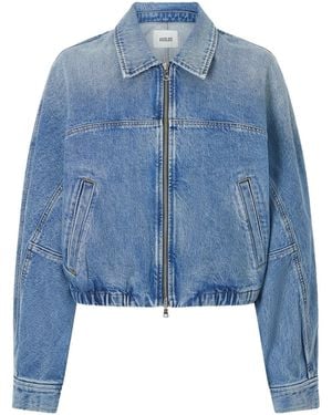 Agolde Dixon Cropped Denim Jacket - Blue