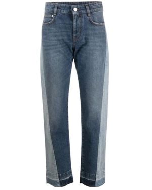 Stella McCartney Mid Rise Straight Leg Jeans - Blue