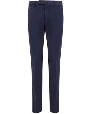 Incotex Pressed-Crease Pants - Blue