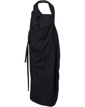 Junya Watanabe Elegant Mini Dress - Black