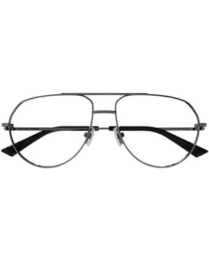 Bottega Veneta Eyewear Aviator Glasses - White