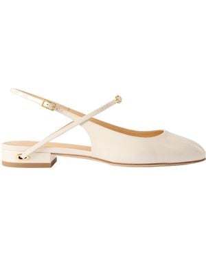 Jennifer Chamandi Casual Patent Leather Flat Shoes - Natural