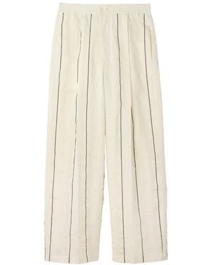 Jacquemus Striped Pyjama Trousers - White