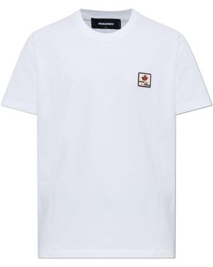 DSquared² Logo Patch T-Shirt - White