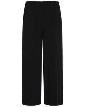 Fabiana Filippi Elasticated Wide-Leg Trousers - Black