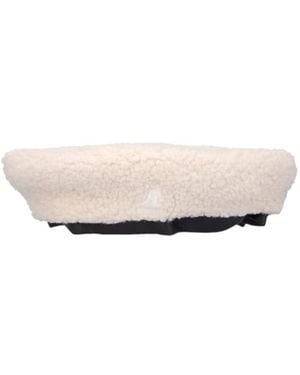 Kangol Flat Cap With Finished Brim - White