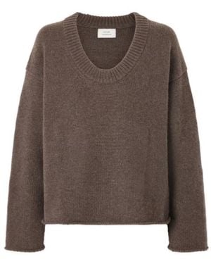 Loulou de Saison Derry Lds Knitted Jumper - Brown