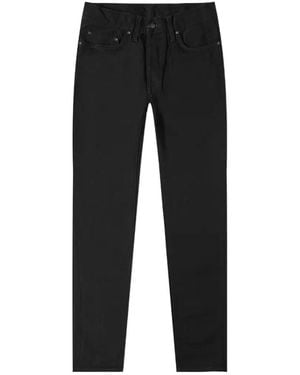 Carhartt Logo Patch Straight Leg Jeans - Black