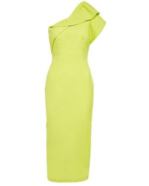 Roland Mouret One Shoulder Dress - Yellow