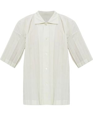 Homme Plissé Issey Miyake Short-Sleeved Shirt - White
