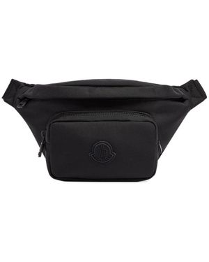 Moncler Durance Logo Detailed Belt Bag - Black