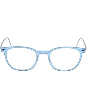 Lindberg Square Frame Glasses - White